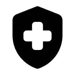 Health And Safety Fill Icon from Rounded Fill - Material Pro Set