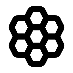 Hive Icon from Rounded Line - Material Pro Set