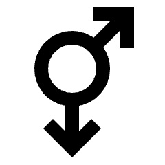 Homosexual Alt Fill Icon from Sharp Fill - Streamline Material Set