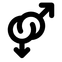 Homosexual Fill Icon from Rounded Fill - Streamline Material Set