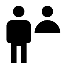 Information Desk Icon from Outlined Line - Material Pro Set