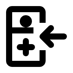 Inpatient Icon from Rounded Line - Material Pro Set