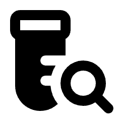 Lab Research Fill Icon from Rounded Fill - Material Pro Set