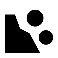 Landslide Fill Icon from Outlined Fill - Streamline Material Set