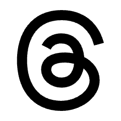 Logo Threads Fill Icon from Sharp Fill - Streamline Material Set