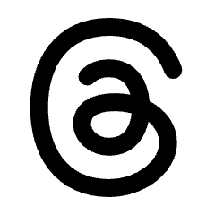 Logo Threads Fill Icon from Rounded Fill - Streamline Material Set