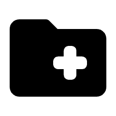 Medical Folder Fill Icon from Rounded Fill - Streamline Material Set