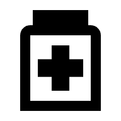 Medication Icon from Sharp Line - Streamline Material Set