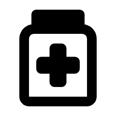 Medication Icon from Rounded Line - Streamline Material Set