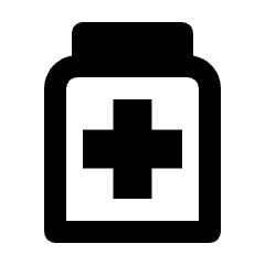 Medication Icon from Outlined Line - Streamline Material Set