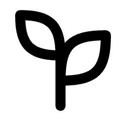 Mint Icon from Rounded Line - Streamline Material Set