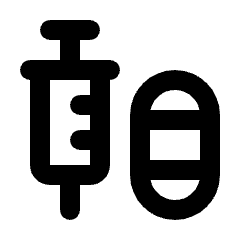 Mixture Med Icon from Rounded Line - Streamline Material Set