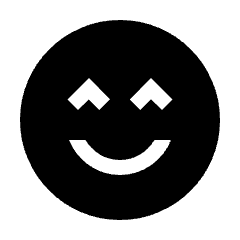 Mood Happy Fill Icon from Sharp Fill - Material Pro Set