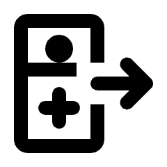 Moving Beds Icon from Rounded Line - Streamline Material Set