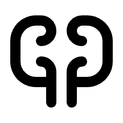 Nephrology Icon from Rounded Line - Streamline Material Set