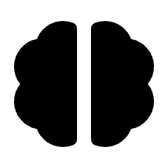 Neurology Fill Icon from Rounded Fill - Streamline Material Set