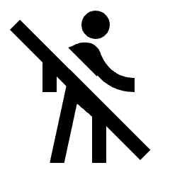 No Walking Icon from Outlined Line - Streamline Material Set