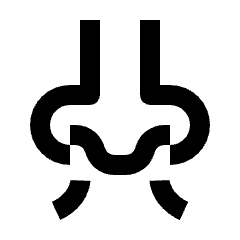 Nose Smell Icon from Sharp Line - Material Pro Set