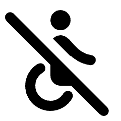 Not Accessible Icon from Rounded Line - Streamline Material Set