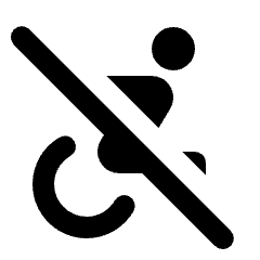Not Accessible Forward Icon from Rounded Line - Material Pro Set