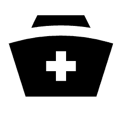 Nurse Hat Fill Icon from Sharp Fill - Material Pro Set