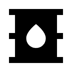 Oil Barrel Fill Icon from Sharp Fill - Streamline Material Set