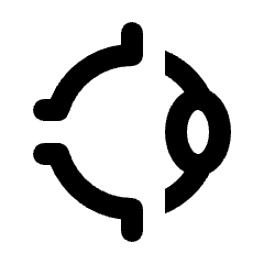 Ophthalmology Icon from Rounded Line - Streamline Material Set