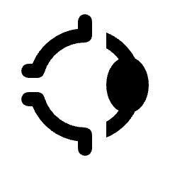 Ophthalmology Fill Icon from Rounded Fill - Streamline Material Set