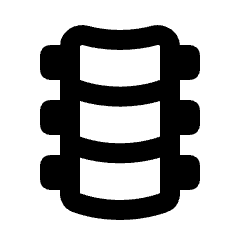 Orthopedics Icon from Rounded Line - Streamline Material Set