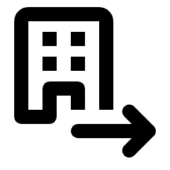 Outpatient Icon from Rounded Line - Streamline Material Set