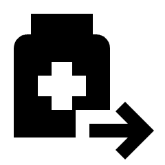 Outpatient Med Fill Icon from Sharp Fill - Material Pro Set