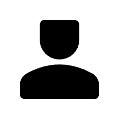 Rounded solid icon of a head and shoulders silhouette. Used for profile, account, and user settings.
