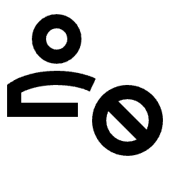 Person Block Icon from Sharp Line - Streamline Material Set