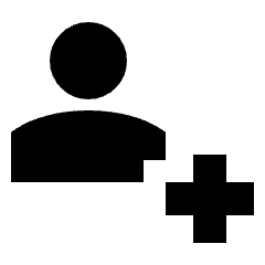 Person Health Fill Icon from Sharp Fill - Material Pro Set