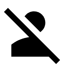 Person Off Fill Icon from Sharp Fill - Material Pro Set