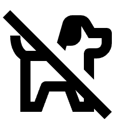 Pets Not Allowed Icon from Outlined Line - Streamline Material Set