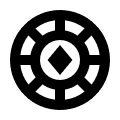 Poker Chip Icon from Sharp Line - Streamline Material Set