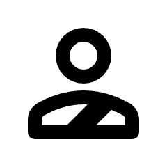 Politician Elected Person Icon from Rounded Line - Streamline Material Set