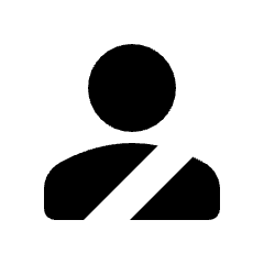 Politician Elected Person Fill Icon from Rounded Fill - Streamline Material Set