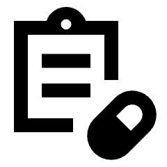 Prescriptions Icon from Sharp Line - Streamline Material Set