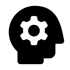 Psychology Fill Icon from Rounded Fill - Streamline Material Set