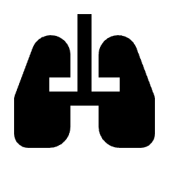 Pulmonology Fill Icon from Outlined Fill - Streamline Material Set