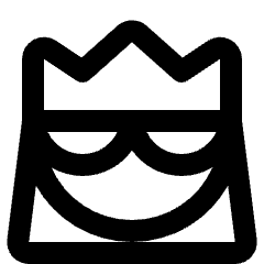 Queen Icon from Rounded Line - Streamline Material Set