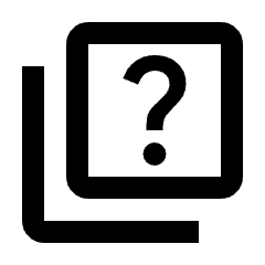 Quiz Icon from Material Pro Line Set