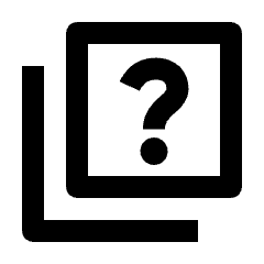 Quiz Icon from Outlined Line - Streamline Material Set