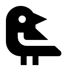 Raven Fill Icon from Outlined Fill - Streamline Material Set