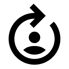 Refresh Account Icon from Sharp Line - Streamline Material Set