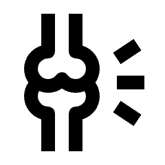 Rheumatology Icon from Outlined Line - Streamline Material Set