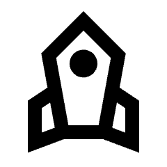 Rocket Icon from Sharp Line - Streamline Material Set