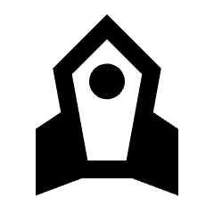 Rocket Fill Icon from Sharp Fill - Streamline Material Set